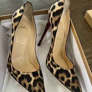 Christian Louboutin So Kate Cheetah Heel 37.5
